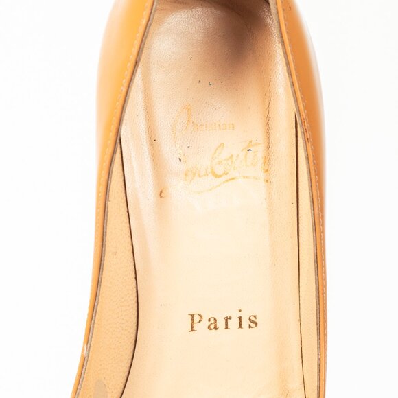 Christian Louboutin Simple 70 Camel Patent Leather Pumps - Picture 9 of 9